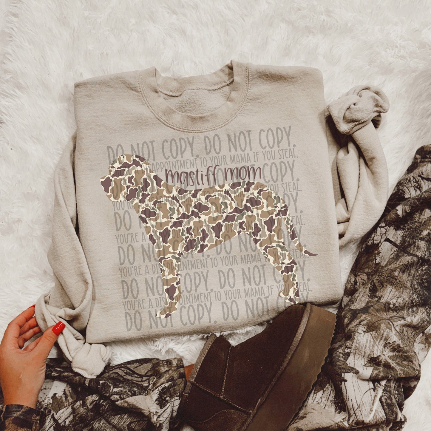CAMO DOG MOM - DTF TRANSFER