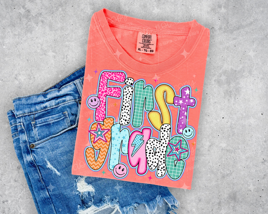 PREPPY FIRST- DTF TRANSFER