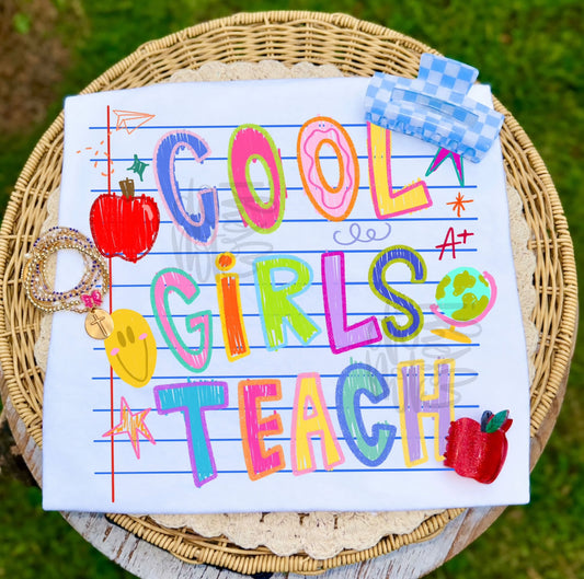 COOL GIRLS TEACH - DTF TRANSFER