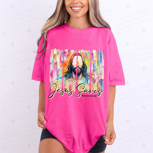 JESUS SAVES - DTF TRANSFER