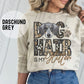DOG HAIR IS MY - FAUX GLITTER/FAUX EMBROIDERY - DTF TRANSFER