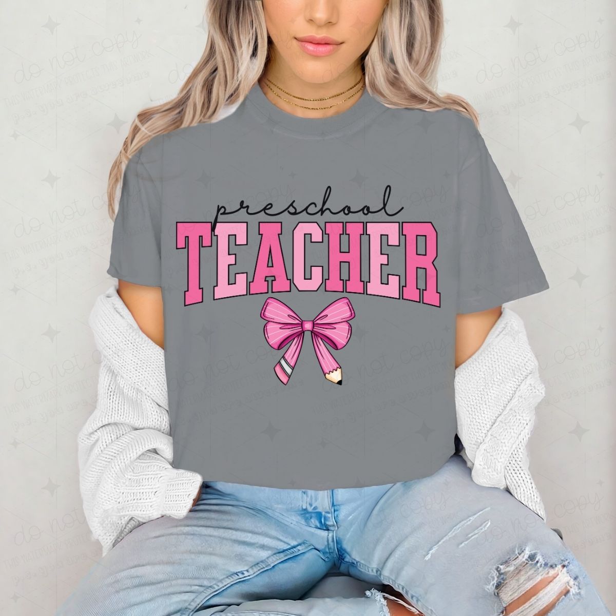 COQUETTE PRESCHOOL TEACHER - DTF TRANSFER