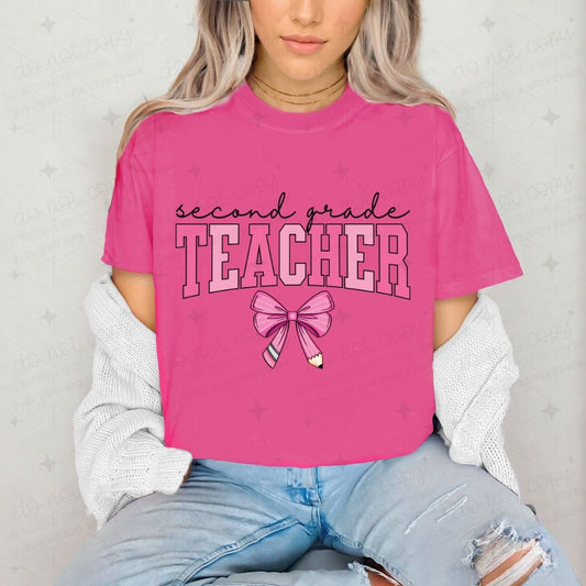 COQUETTE SECOND GRADE TEACHER - DTF TRANSFER