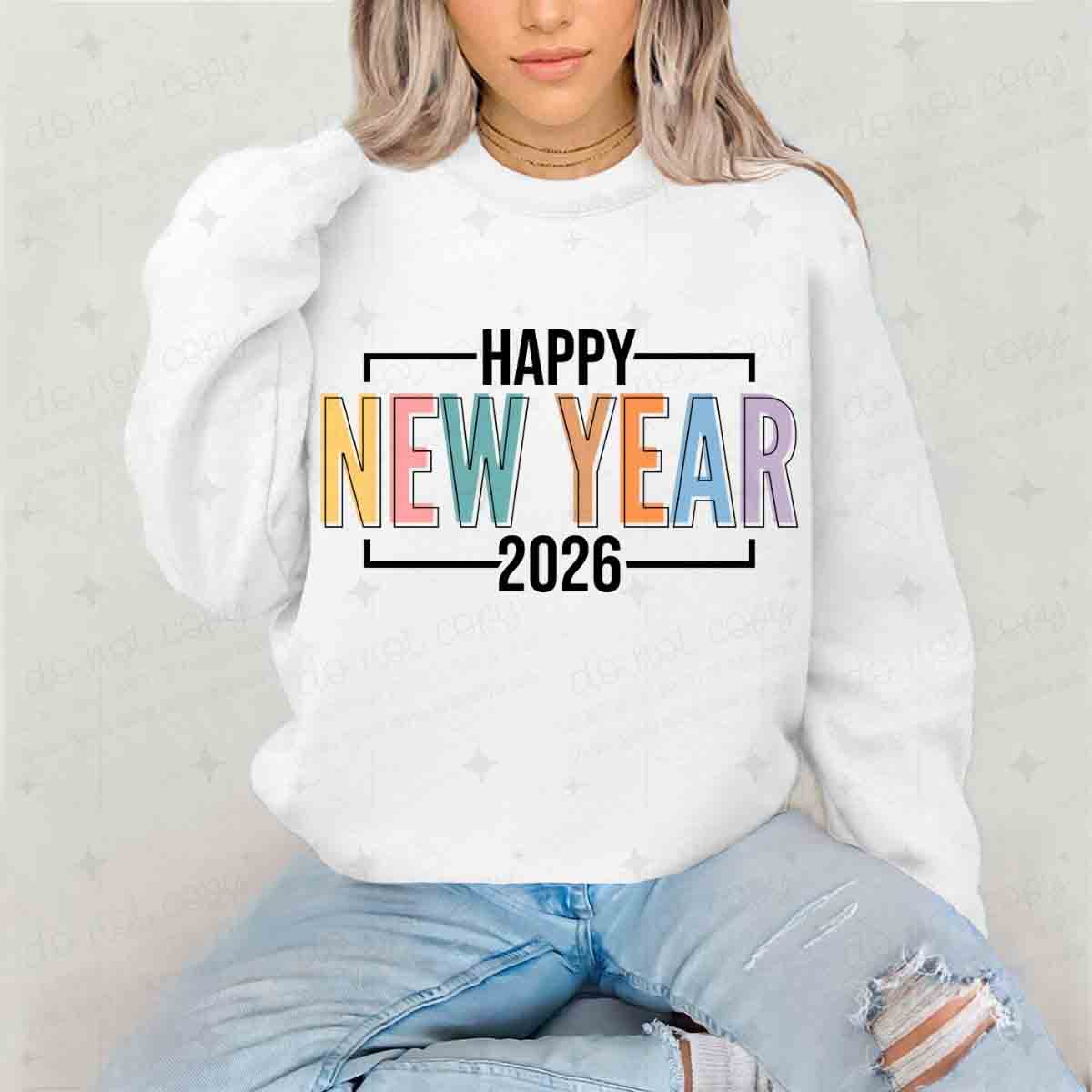 HAPPY NEW YEAR 2026 - DTF TRANSFER