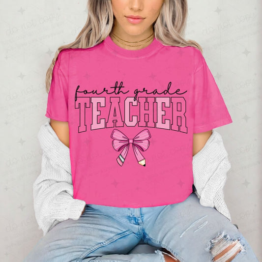 COQUETTE FOURTH GRADE TEACHER - DTF TRANSFER