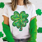 SHAMROCK - FAUX GLITTER - DTF TRANSFER