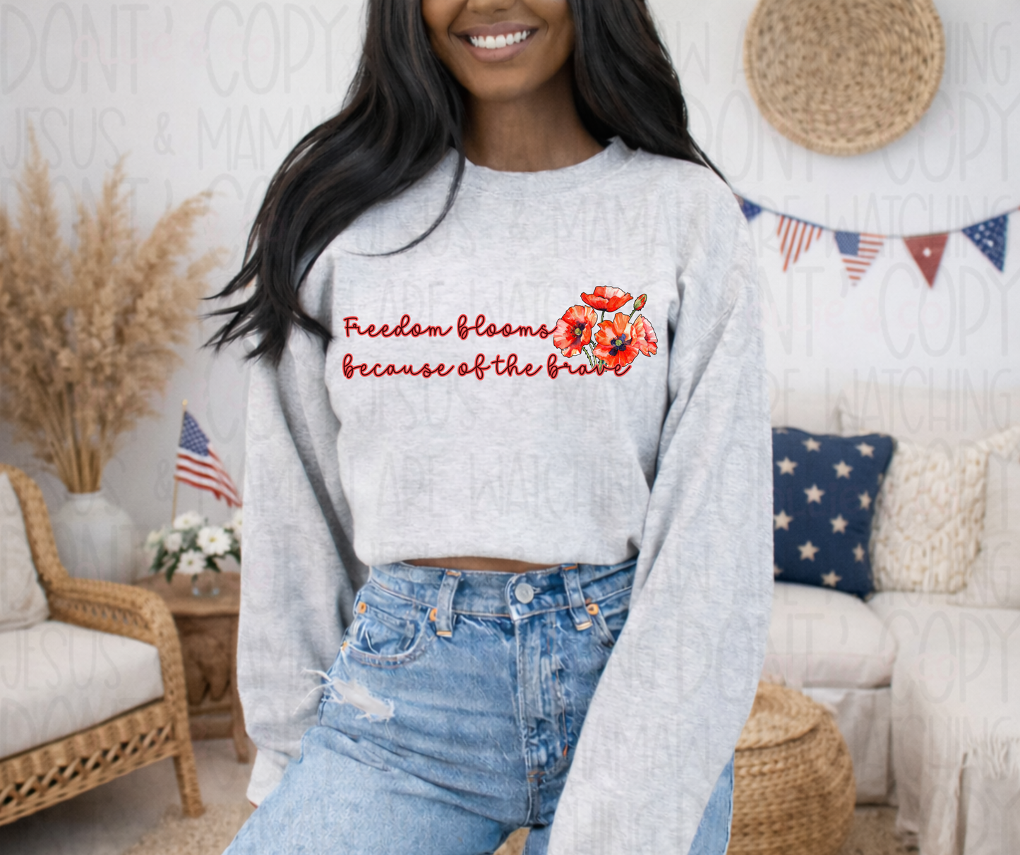 FREEDOM BLOOMS *OLLIE & CO. EXCLUSIVE* - DTF TRANSFER