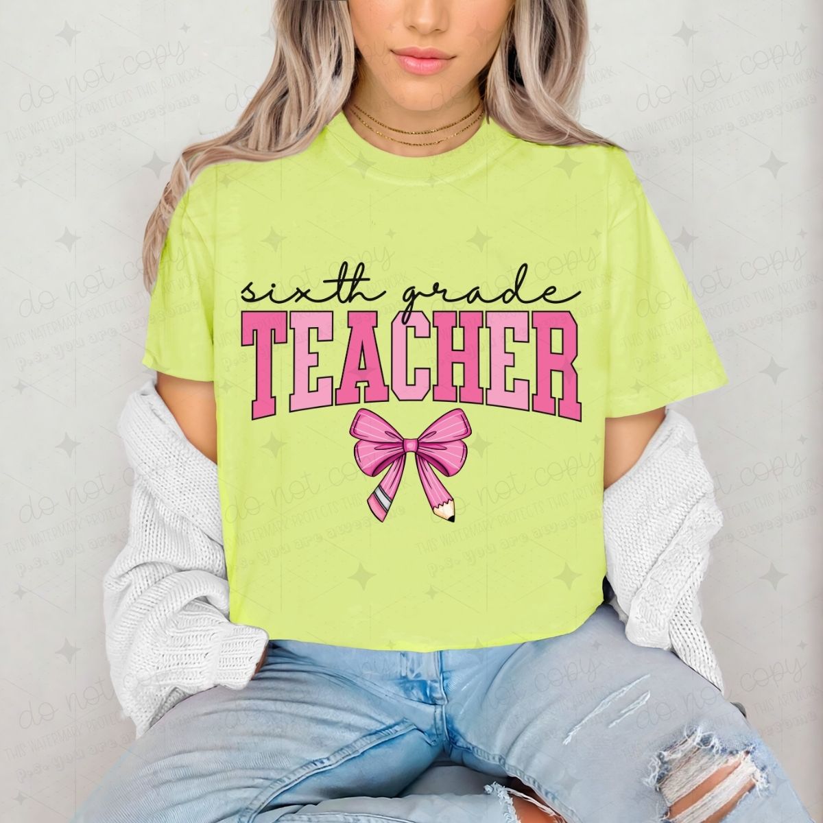 COQUETTE SIXTH GRADE TEACHER - DTF TRANSFER