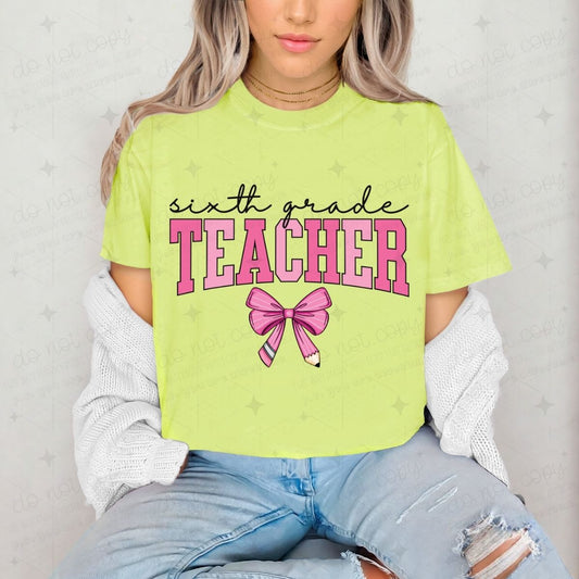 COQUETTE SIXTH GRADE TEACHER - DTF TRANSFER
