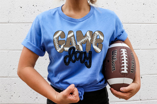 GAME DAY FOOTBALL LETTERS *O&C EXCLUSIVE*  - DTF TRANSFER