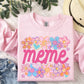 FLORAL HEART FAMILY NAMES - DTF TRANSFER