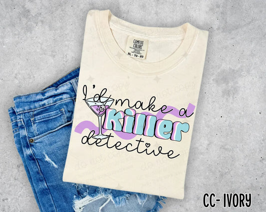 KILLER DETECTIVE  - DTF TRANSFER
