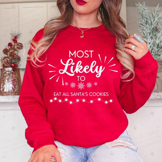 EAT ALL SANTA'S COOKIES - DTF TRANSFER