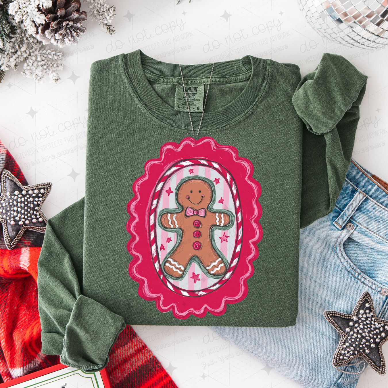 GINGERBREAD MAN - DTF TRANSFER