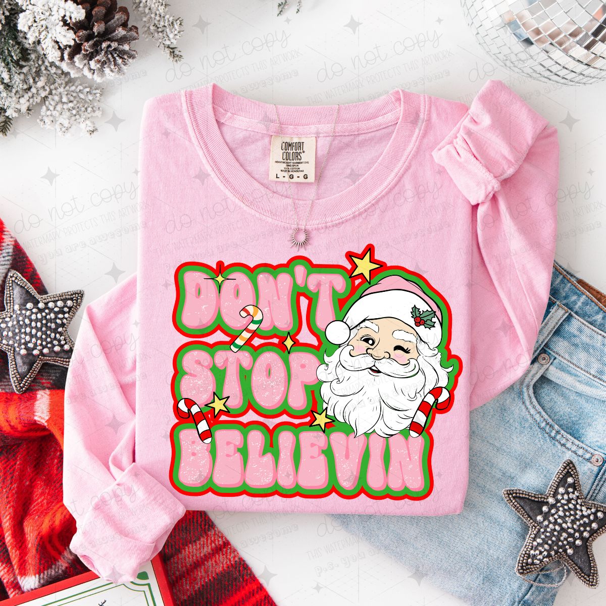 DON'T STOP BELIEVIN - DTF TRANSFER