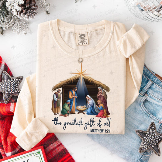 THE GREATEST GIFT OF ALL - DTF TRANSFER