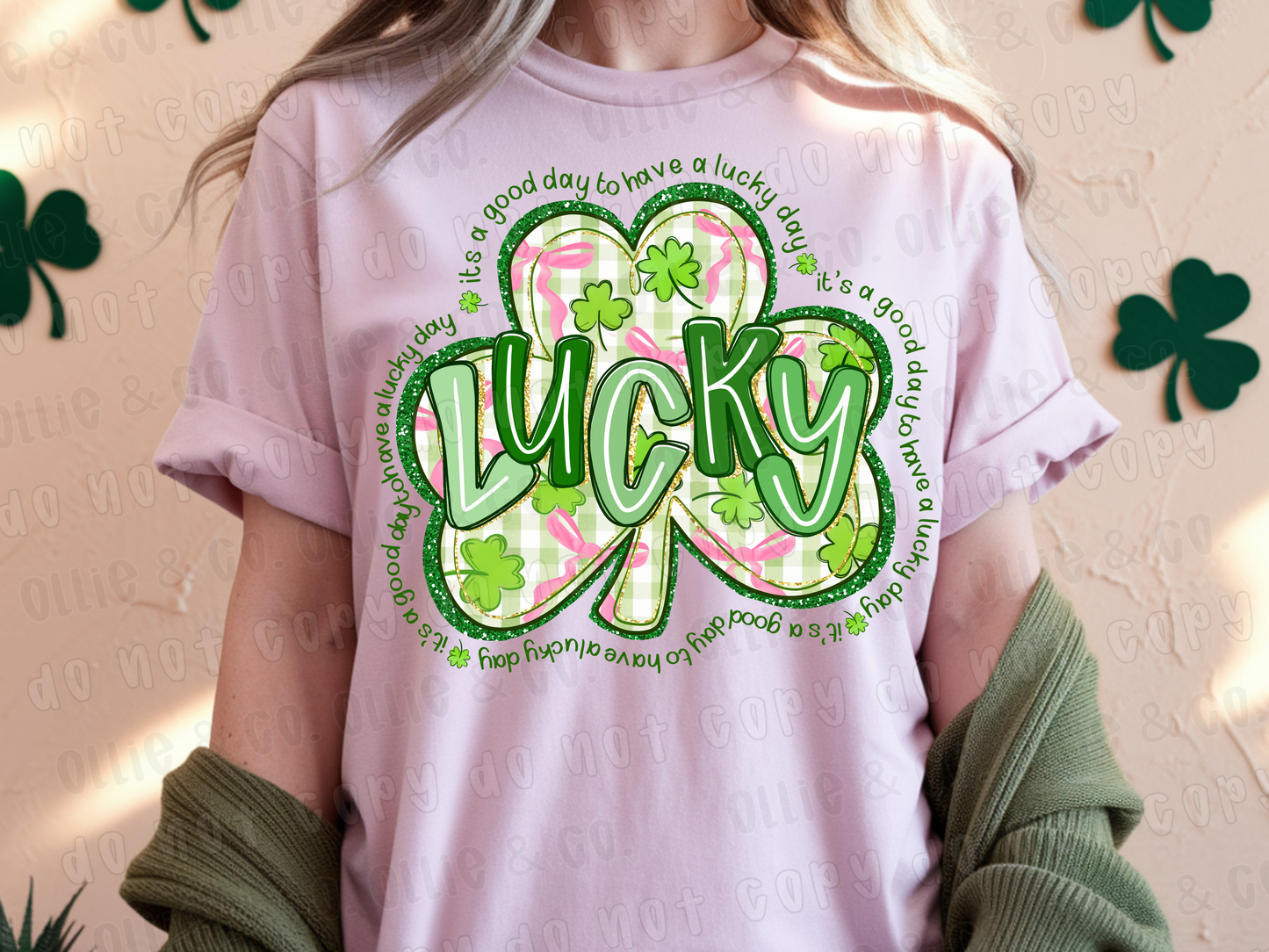 LUCKY IT'S A GOOD DAY TO HAVE A LUCKY DAY - DTF TRANSFER