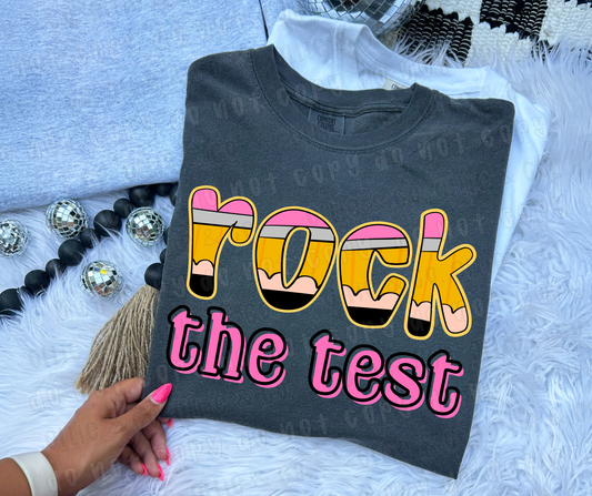 ROCK THE TEST PENCIL - DTF TRANSFER