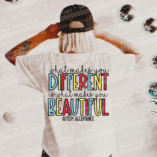 WHAT MAKES YOU DIFFERENT - DTF TRANSFER