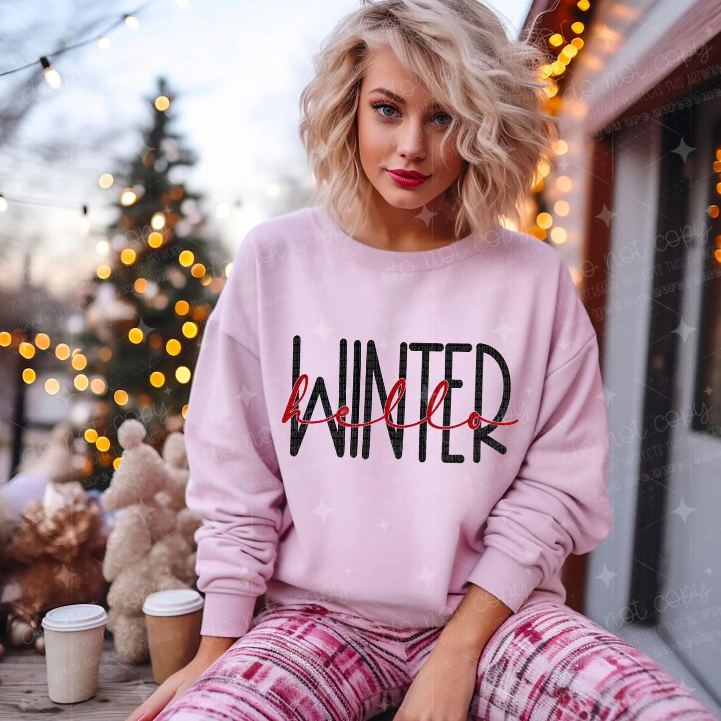 HELLO WINTER - DTF TRANSFER