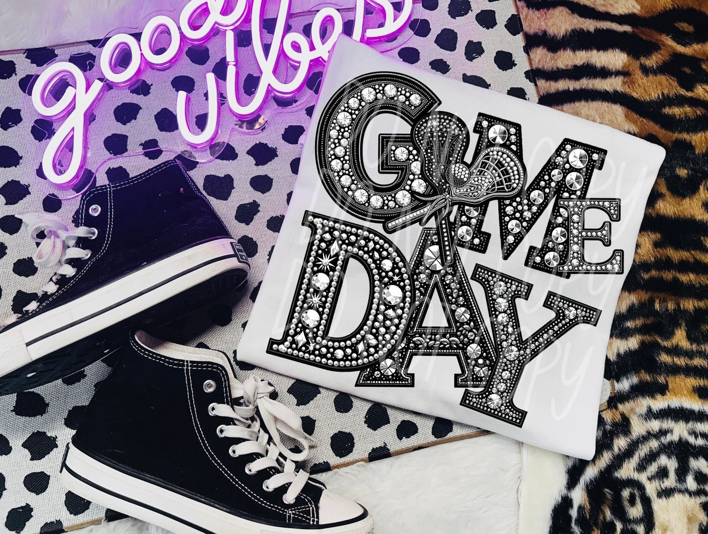 GAME DAY - FAUX RHINESTONES - DTF TRANSFER
