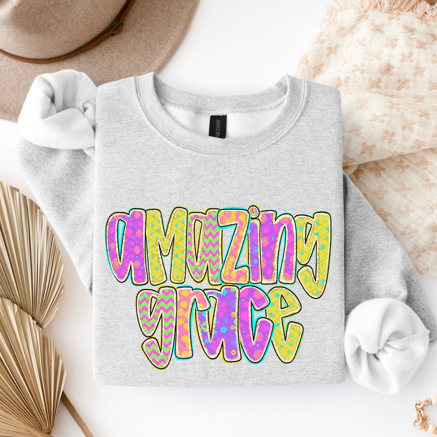 AMAZING GRACE NEON - DTF TRANSFER