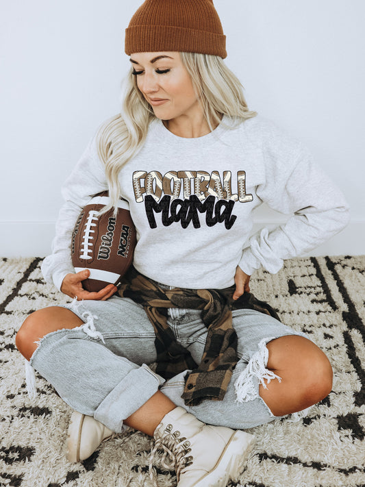 FOOTBALL MAMA HAND LETTERED *O&C EXCLUSIVE*  - DTF TRANSFER