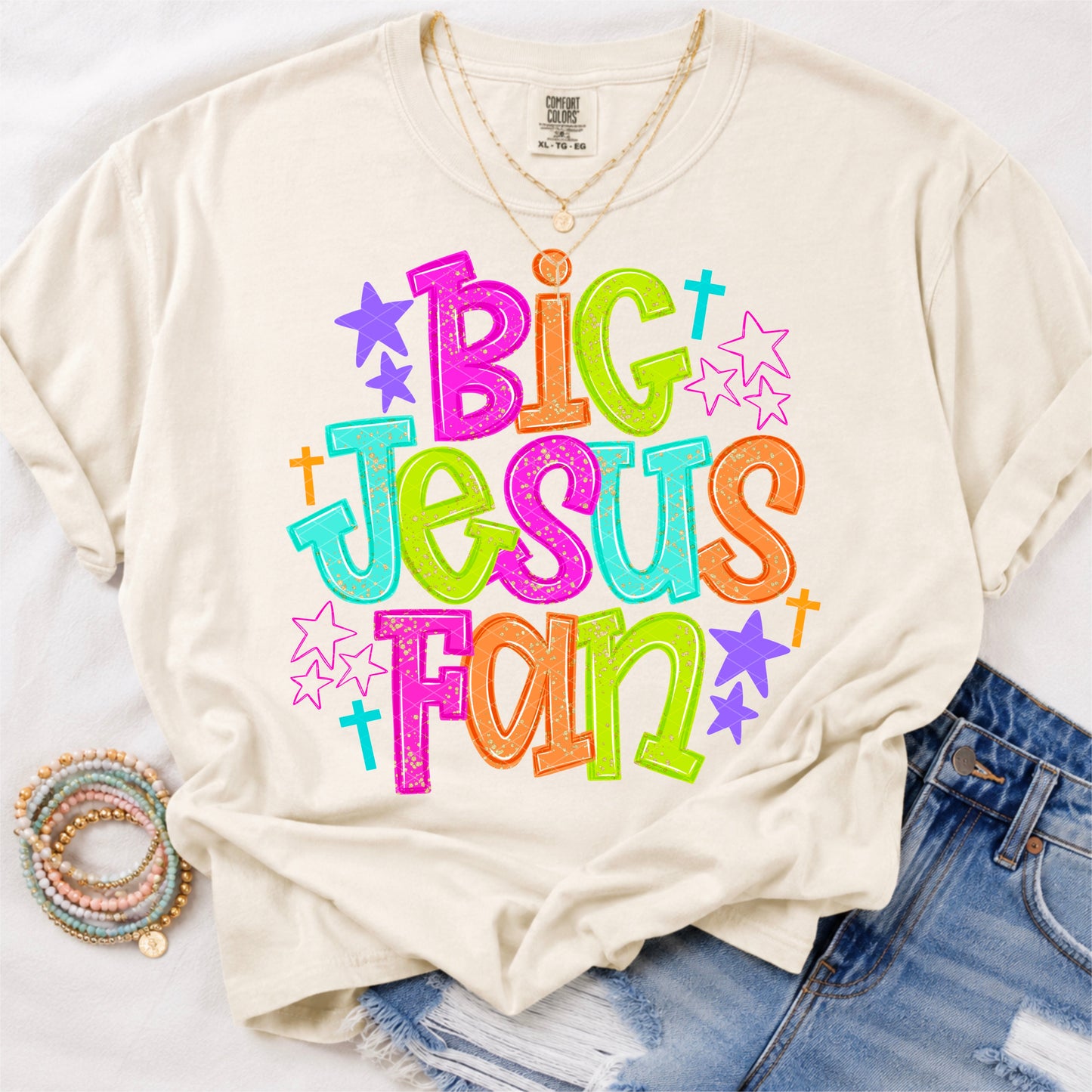 BIG JESUS FAN - DTF TRANSFER