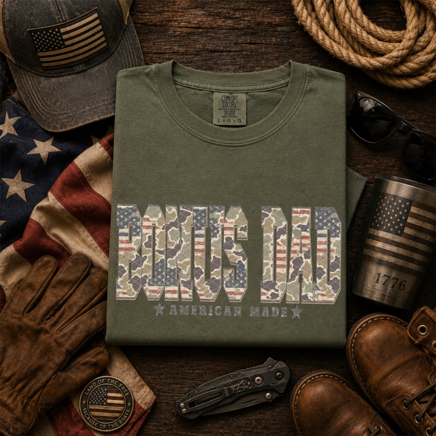 CAMO PATRIOTIC MEN - DTF TRANSFER