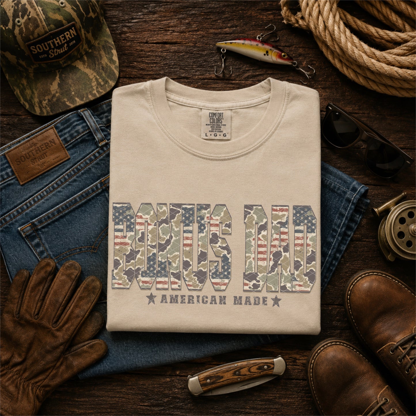 CAMO PATRIOTIC MEN - DTF TRANSFER
