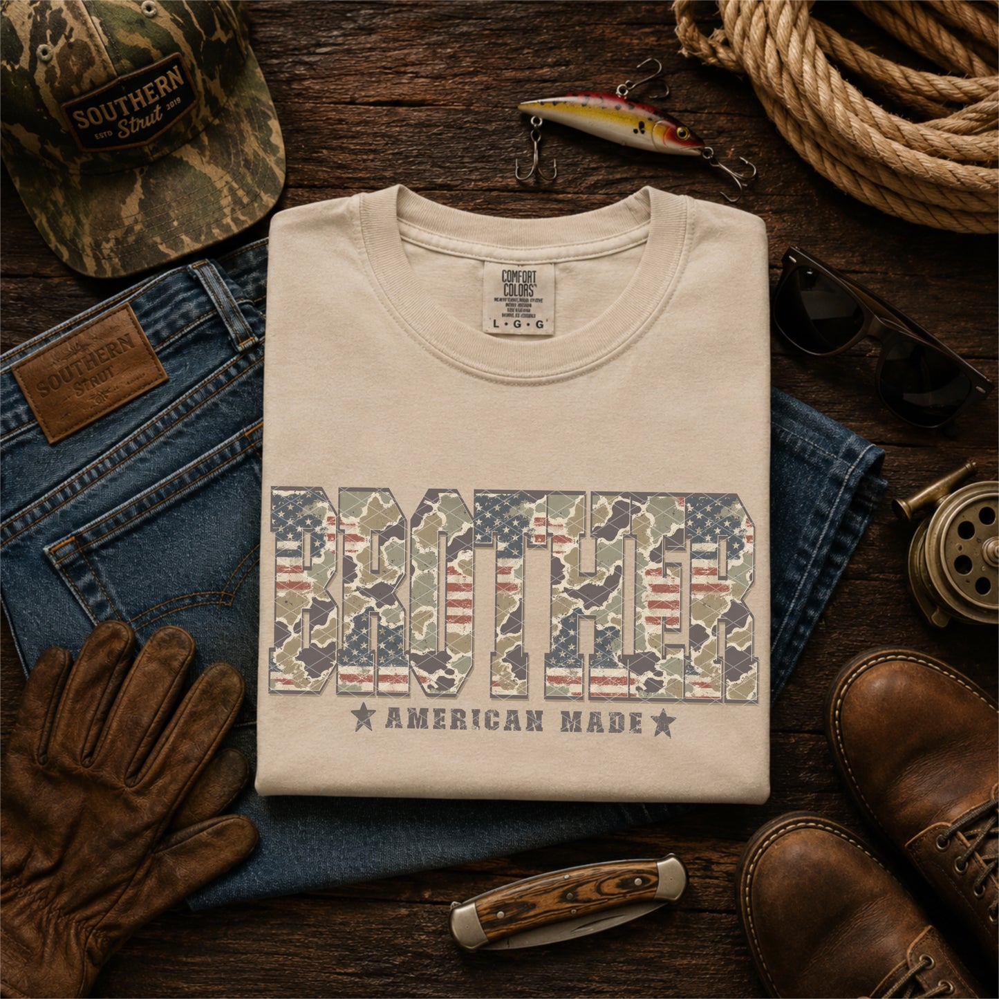 CAMO PATRIOTIC MEN - DTF TRANSFER