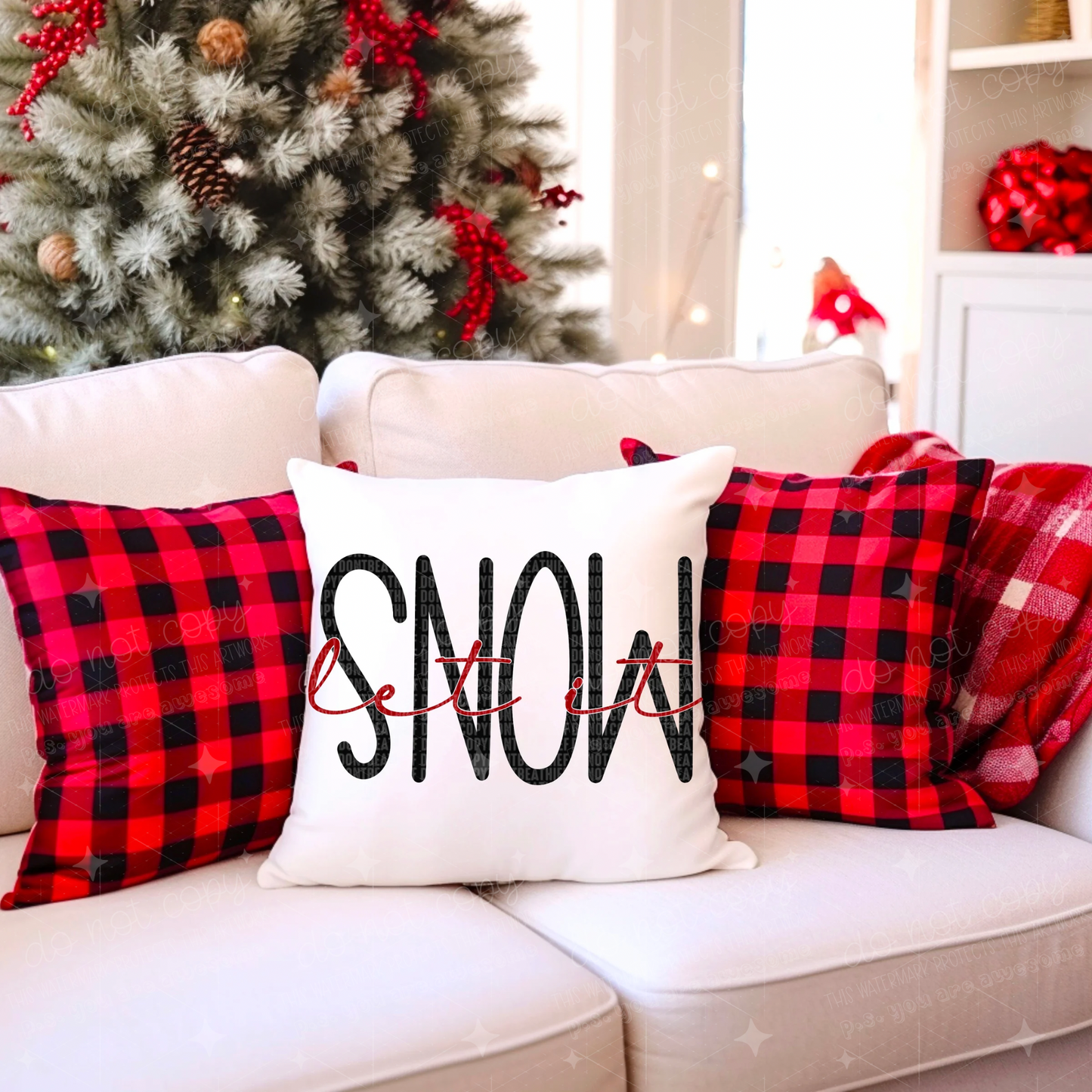 LET IT SNOW - DTF TRANSFER