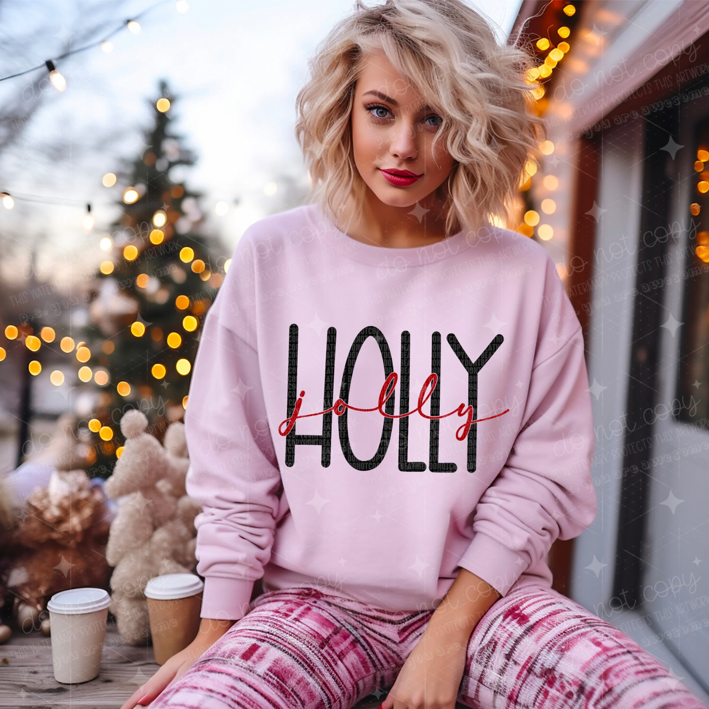 HOLLY JOLLY - DTF TRANSFER