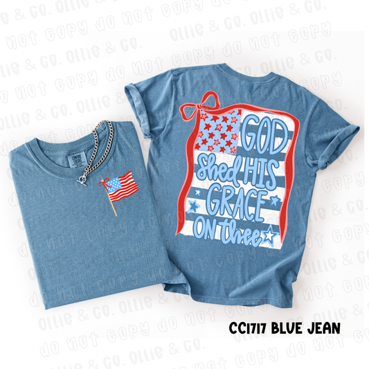 GOD SHED HIS GRACE ON THEE - FRONT+BACK - DTF TRANSFER