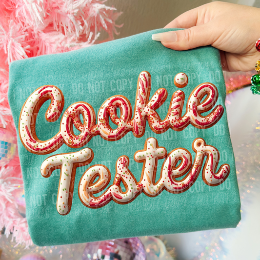 COOKIE TESTER - FAUX COOKIE - DTF TRANSFER