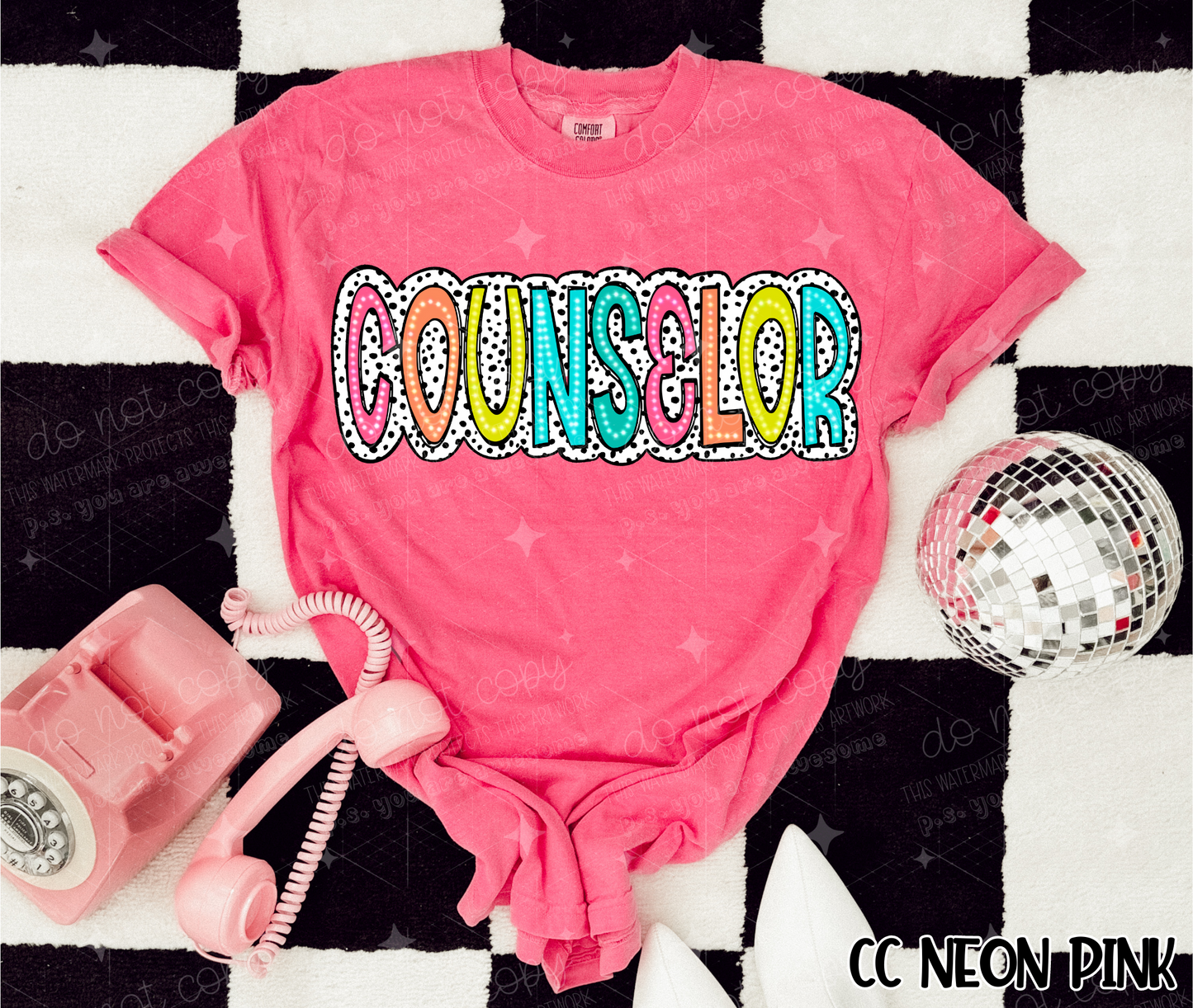 COUNSELOR BRIGHT DOTTY  - DTF TRANSFER