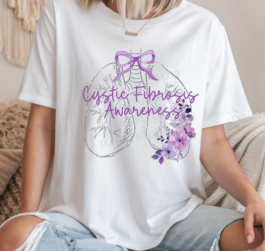 CYSTIC FIBROSIS AWARENESS - DTF TRANSFER