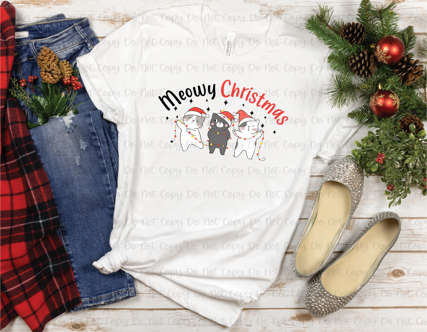 MEOWY CHRISTMAS - DTF TRANSFER