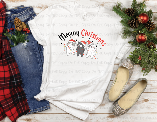 MEOWY CHRISTMAS - DTF TRANSFER