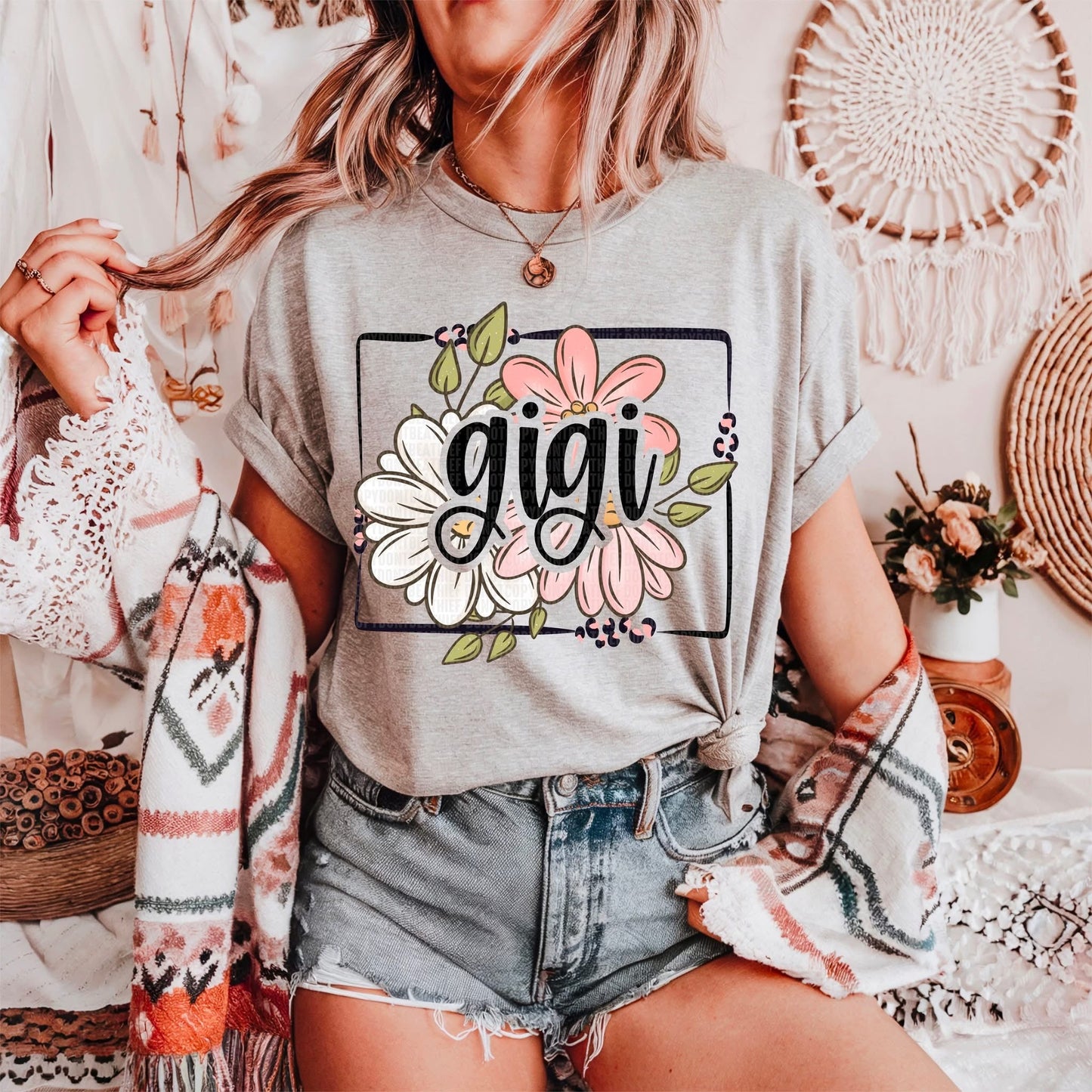 FLORAL NAMES - DTF TRANSFER