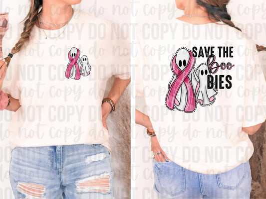 Save the Boo-bies *Ollie & Co. Exclusive* - FRONT+BACK - DTF TRANSFER