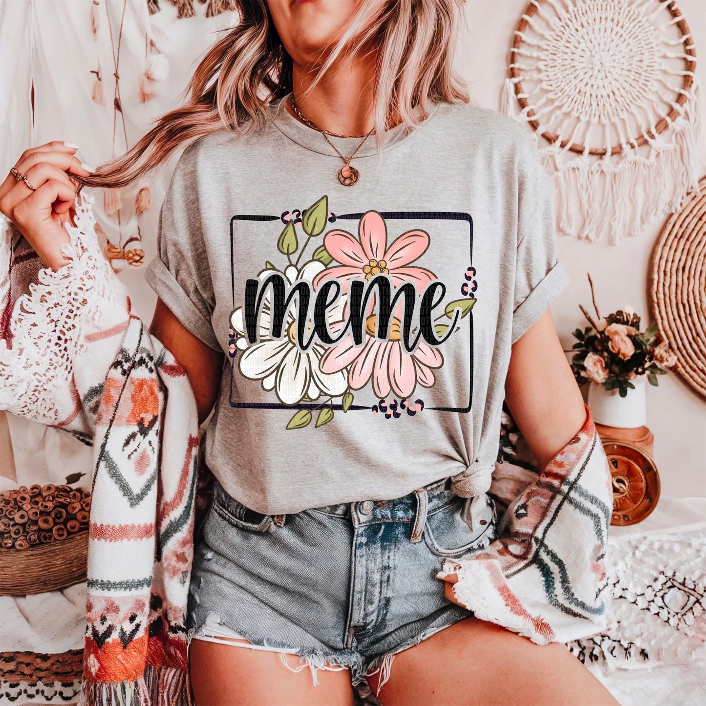 FLORAL NAMES - DTF TRANSFER