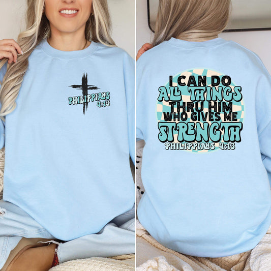 I can do all things- FRONT+BACK - DTF TRANSFER