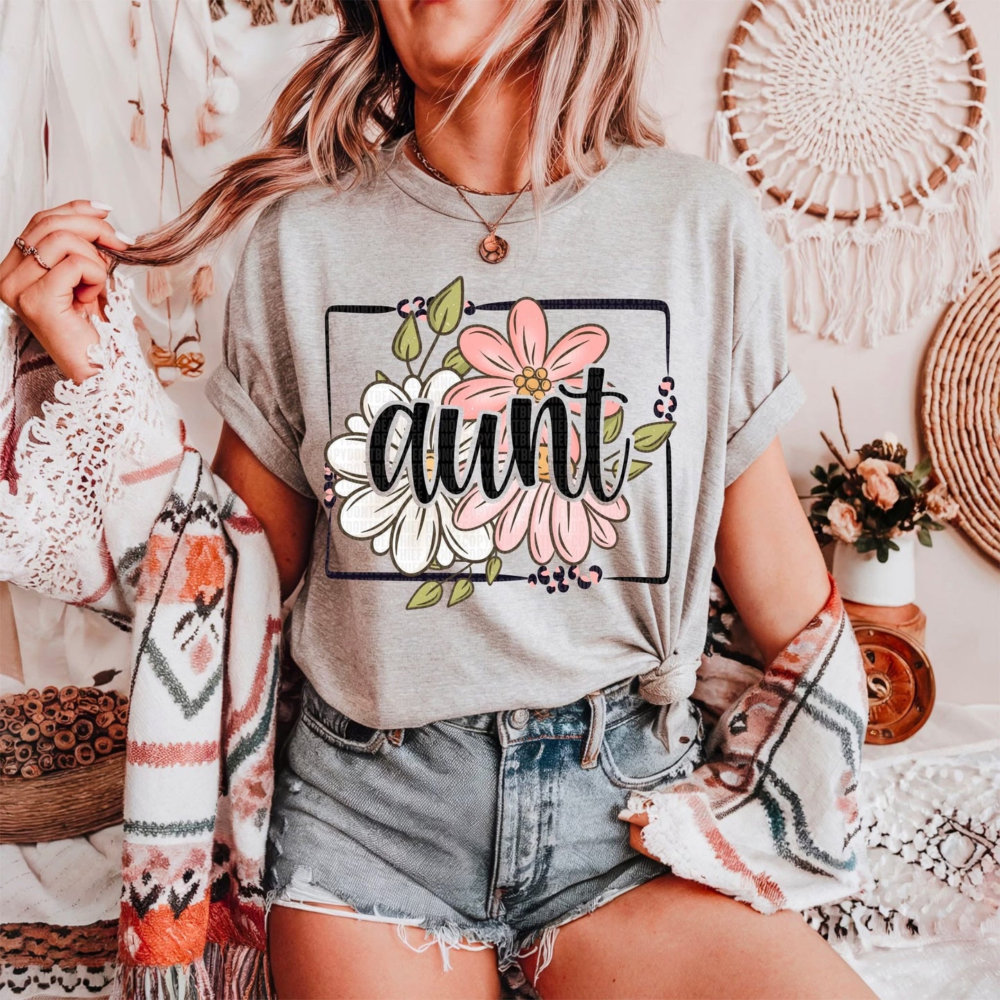 FLORAL NAMES - DTF TRANSFER