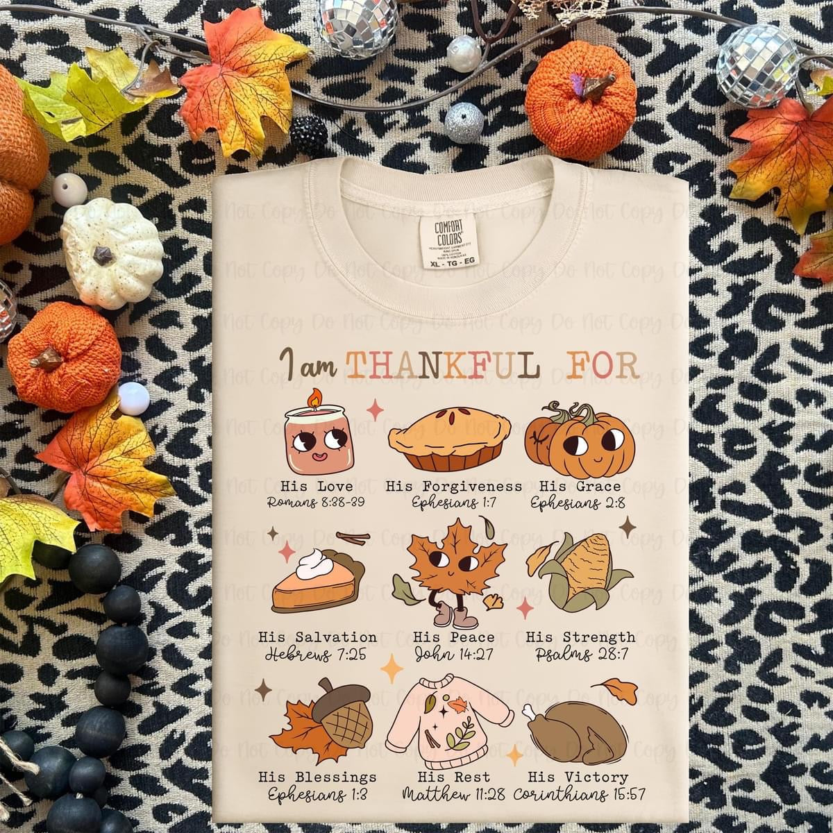 I AM THANKFUL FOR - DTF TRANSFER