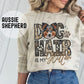 DOG HAIR IS MY - FAUX GLITTER/FAUX EMBROIDERY - DTF TRANSFER