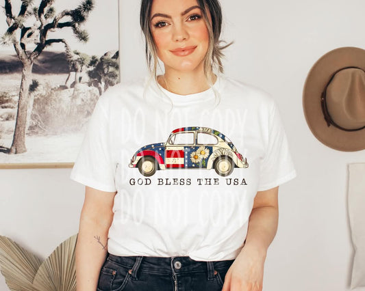GOD BLESS THE USA - DTF TRANSFER