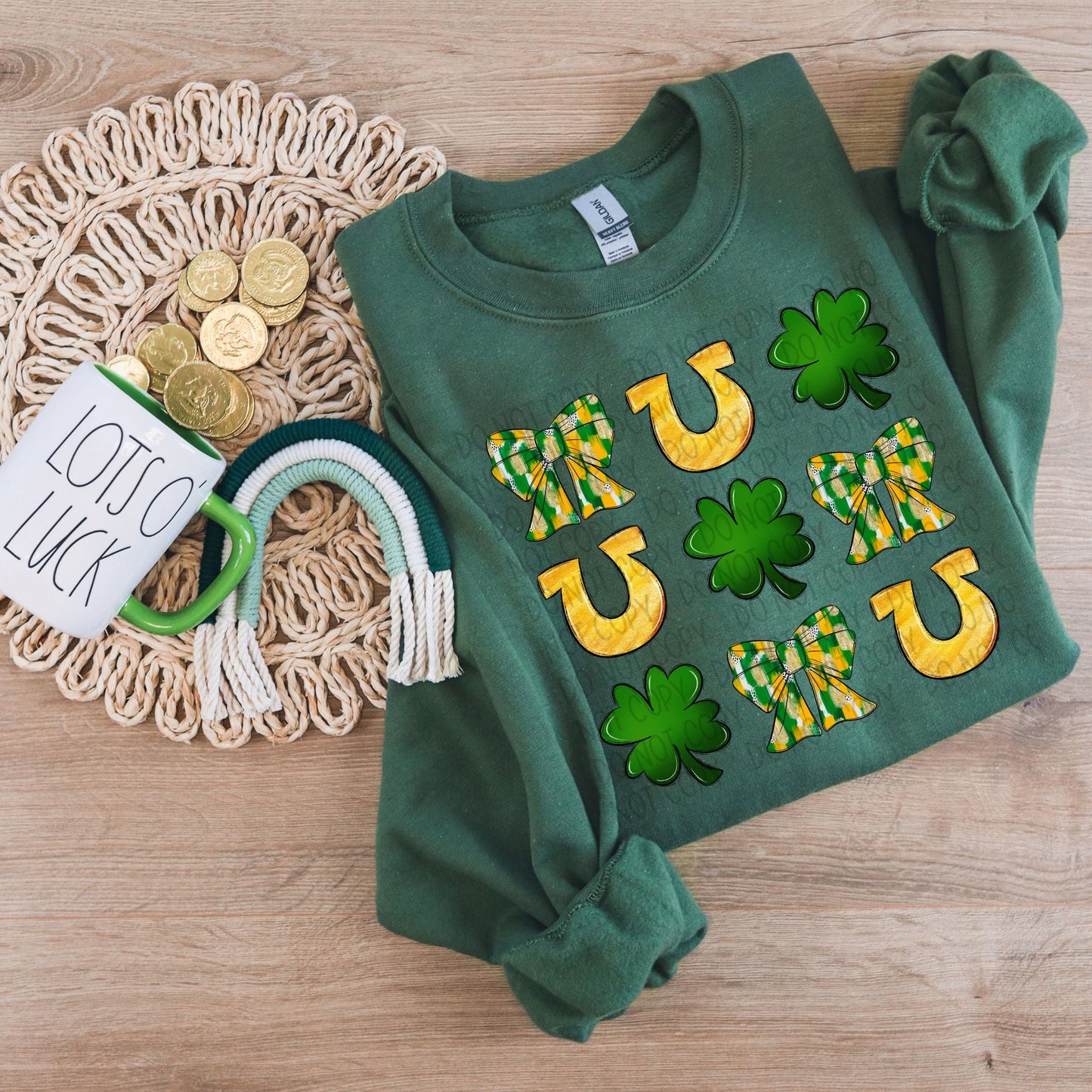 SHAMROCK BOW GRID - DTF TRANSFER