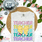 TEACHER BOW  - DTF TRANSFER