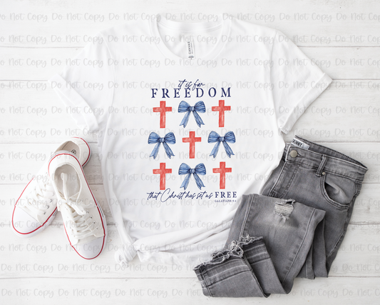 COQUETTE IT IS THE FREEDOM IN CHRIST - DTF TRANSFER